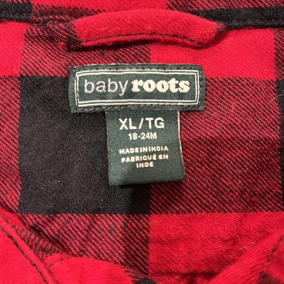 Roots Baby Relaxed Park Plaid Shirt 18-24 months - Picture 7 of 7
